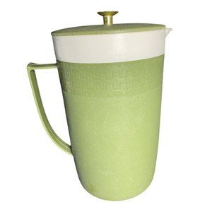 Olympian Therm O Ware Pitcher  Thermoware Avocado Green Vintage MCM Kitchen